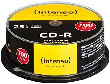 INTENSO 1001125 CD-R Intenso [ torto dėžutė 50 | 700 MB | 52x ]