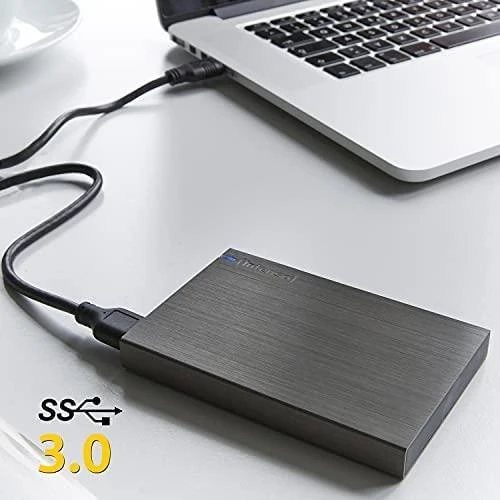 „Intenso“ atminties plokštė 1 TB, išorinis kietasis diskas - antracito spalvos, „Micro-USB-B 3.2 Gen 1“ (5 Gbit/s)