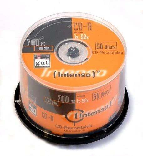 INTENSO 1001125 CD-R Intenso [ torto dėžutė 50 | 700 MB | 52x ]