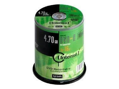 Intenso DVD-R 100 vienetų pakuotė