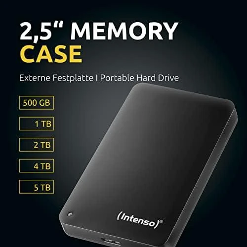 INTENSO 6021560 Išorinis kietasis diskas HDD Intenso MemoryCase 2.5 1TB USB3, Juodas