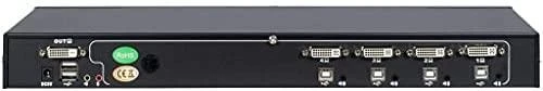 Inter-Tech KVM-Switch AS-9104DA RackmountDVI,4xDVI/USB/Audio mažmeninė prekyba