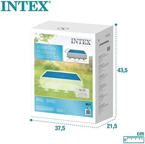Intex Baseino uždangalas, mėlynas, 378x186cm, polietilenas