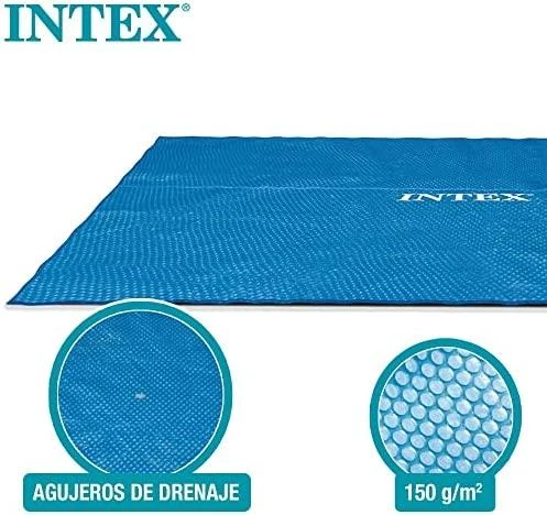 Intex Baseino uždangalas, mėlynas, 378x186cm, polietilenas