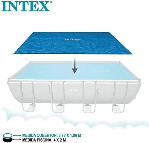 Intex Baseino uždangalas, mėlynas, 378x186cm, polietilenas