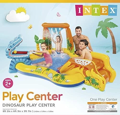 Vandens žaidimų aikštelė-baseinas Intex 57444, su čiuožykla