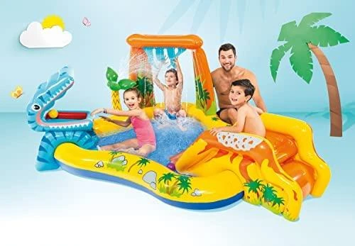 Vandens žaidimų aikštelė-baseinas Intex 57444, su čiuožykla