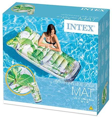 Pripučiamas čiužinys Intex Sparkling lime soda 58778 178x91cm