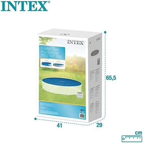 Intex Baseino uždangalas, mėlynas, 448cm, polietilenas