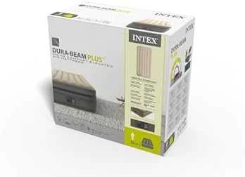 INTEX pripučiamas čiužinys 191x99x51 cm su elektrine pompa 64162ND