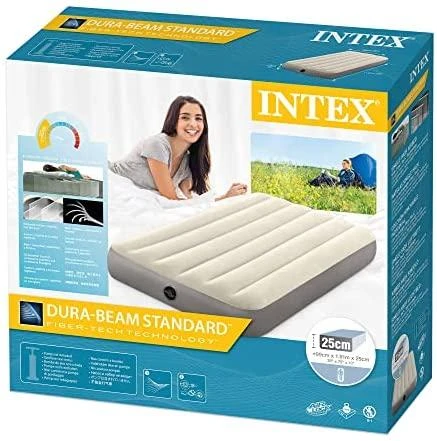 Pripučiamas čiužinys INTEX DURA-BEAM Deluxe Single-high (Twin) 99X191X25cm 64101