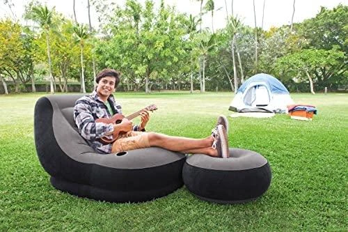 Fotelis Pripučiama kedė su pufu INTEX Ultra Lounge 102x137x76cm, 64x28cm