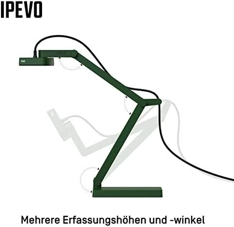 IPEVO V4K PRO dokumentų kamera Pilka USB 2.0