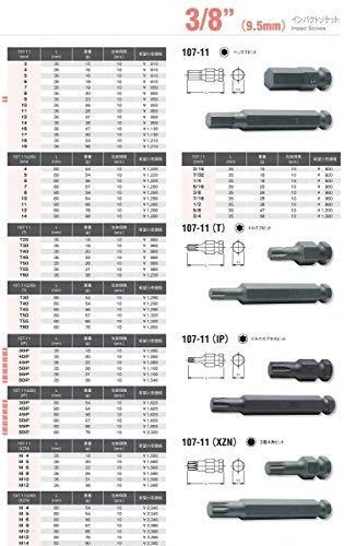 Smūginis antgalis KOKEN Torx 107-11T T60