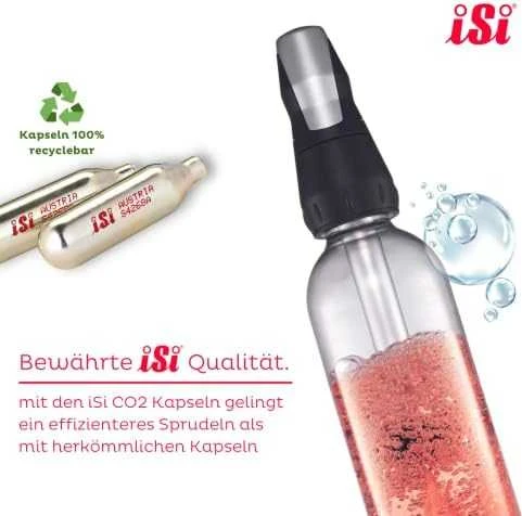 iSi Sifonas "Twist'n'Sparkle" + 6 kapsulės