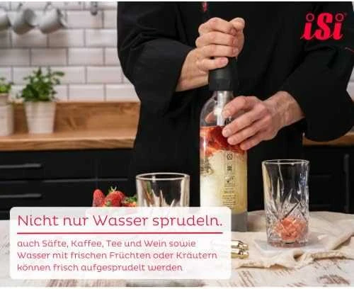 iSi Sifonas "Twist'n'Sparkle" + 6 kapsulės