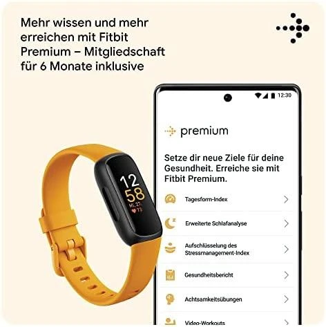 Išmanioji apyrankė Fitbit Inspire 3, Juodos spalvos korpusas su moliugų spalvos dirželiu