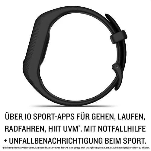 Išmanioji apyrankė Garmin vivosmart 5, S/M dydžio, Juodos spalvos