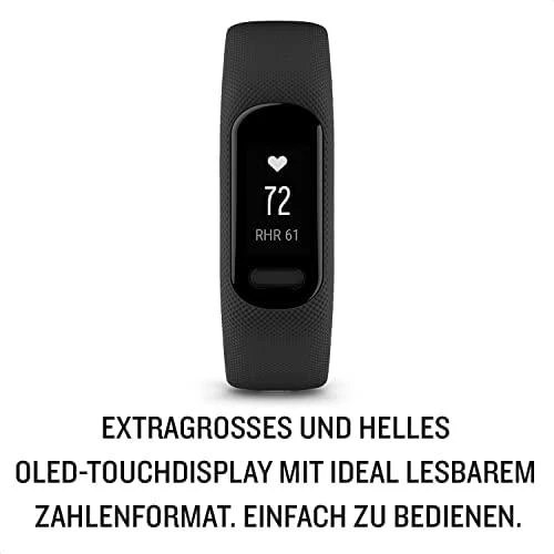 Išmanioji apyrankė Garmin vivosmart 5, S/M dydžio, Juodos spalvos