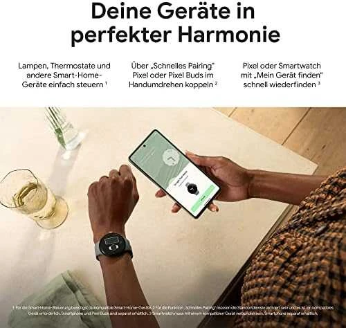 Išmanusis laikrodis Google Pixel Watch LTE 32GB, Sidabrinės spalvos