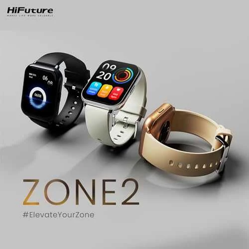 Išmanusis laikrodis HiFuture FutureFit Zone 2, Rožinio aukso spalvos korpusas su rožinės spalvos dirželiu