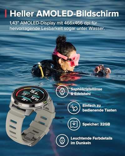 Išmanusis laikrodis Sportinis laikrodis Suunto Suunto Ocean sports watch, 50 mm, Sand
