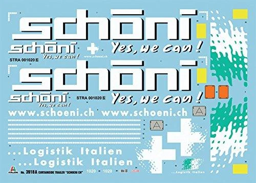 Italeri – Priekaba su užuolaidomis „Schoeni.ch“, 3918 01 24