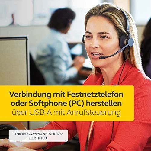 Ausinės Jabra Biz 2300 USB Duo tipas: 82 E-STD, Juodos spalvos
