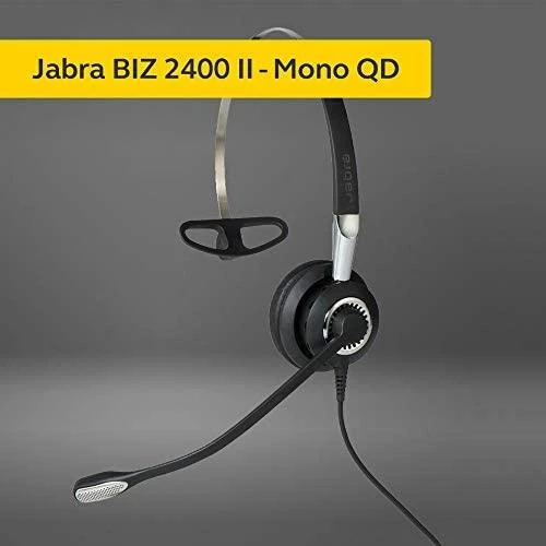 Jabra Biz 2400 II QD Mono NC 3-1 Laidinės ausinės, Juoda