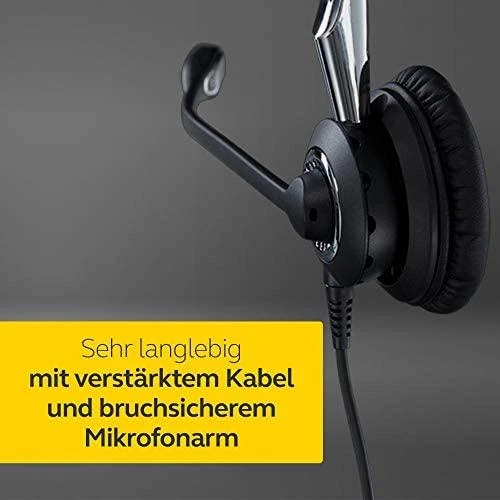 Jabra Biz 2400 II QD Mono NC 3-1 Laidinės ausinės, Juoda
