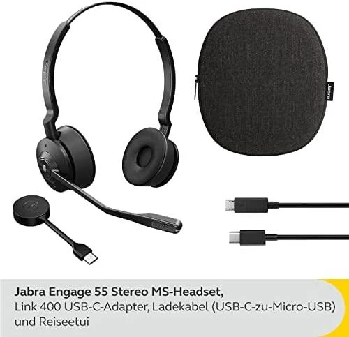Jabra Engage 55 pilnas laisvų rankų įrangos komplektas