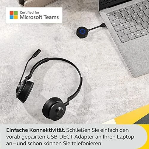 JABRA Engage 55 Stereo Ausinės on-ear DECT belaidės Optimised skirta Microsoft Teams