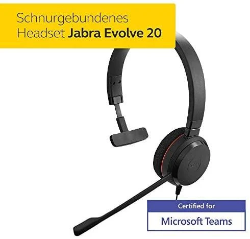 Ausinės Jabra Evolve 20 MS Mono