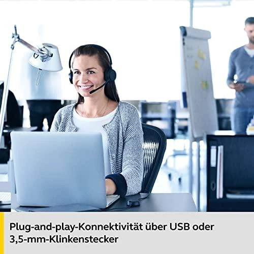 JABRA Evolve 30 II MS stereo Ausinės on-ear su laidu USB 3.5 mm jack Certified skirta Skype skirta Business