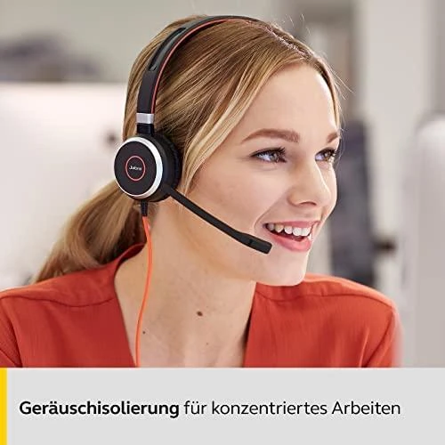 Ausinės Grandstream JABRA EVOLVE 40 MS Stereo USB su lankeliu ant galvos triukšmo slopinimas USB jungtis su užtildymo mygtuku ir garsumo valdymu ant laido