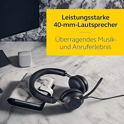 Ausinės JABRA Evolve2 40 USB-A UC stereofoninis įrenginys