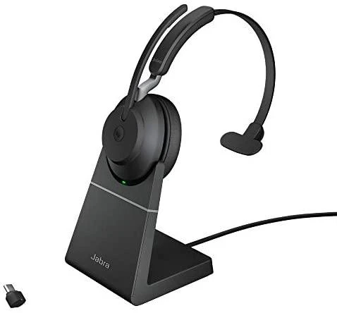JABRA Evolve2 65 UC Stereo Ausinės on-ear Bluetooth belaidės USB-C noise isolating juodas