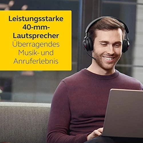 Ausinės JABRA Evolve2 65 Link380c MS Stereo Stovas Juodas