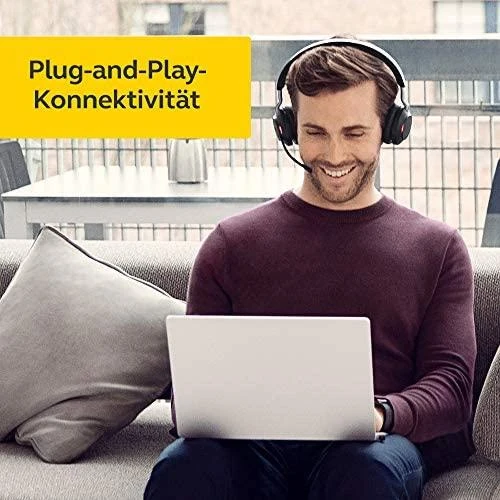 JABRA Evolve2 65 UC Stereo Ausinės on-ear Bluetooth belaidės USB-A noise isolating juodas