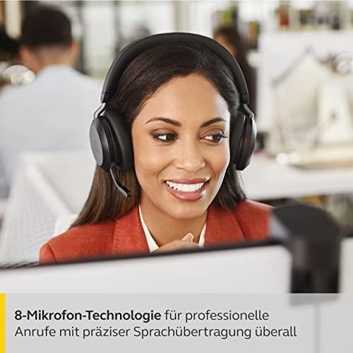 Jabra Evolve2 75 USB-C ausinės su įkrovimo stovu