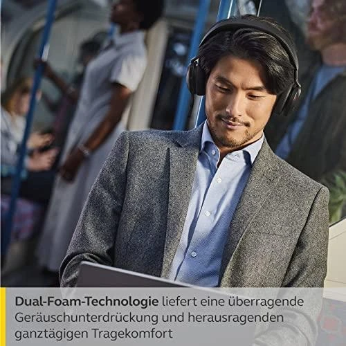 Jabra Evolve2 75 USB-C ausinės su įkrovimo stovu