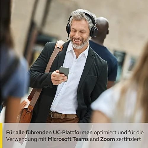 Jabra Evolve2 75 USB-C ausinės su įkrovimo stovu