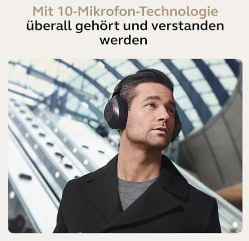 Belaidės ausinės Jabra Evolve2 85, Juodos