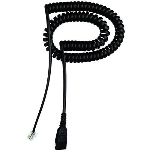 Jabra Anschlusskabel QD auf RJ10 - spiral fr Lucent &amp; Cisco