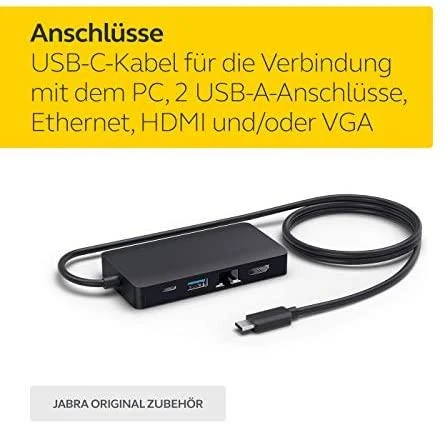 JABRA PanaCast Hub USB-C įsk. 2 kontaktų EU pakrovėjas