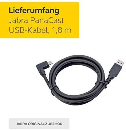 Jabra USB-C USB laidas – 1,8 m juodas (14202-09)