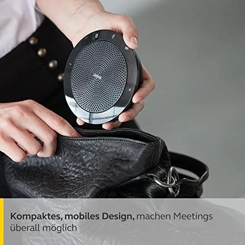 JABRA SPEAK 510 garsiakalbis, skirtas UC ir amp; BT USB konferencijos sprendimas 360 laipsnių mikrofono prijungimo ir atkūrimo nutildymo ir garsumo mygtukas