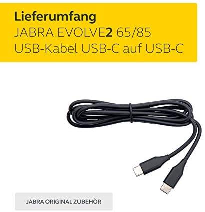 Jabra Evolve2 USB Cable - USB-C to USB-C. 1.2m. Juodas