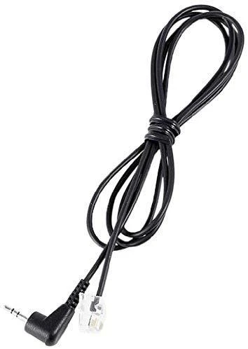JABRA RJ10 Laidas iki 2,5 mm kaiščio kištuko 1,0 metro, skirtas Panasonic KX-T 7630 7633 7635 ir pvz. GN9300 GN9120 GN elipsė GN8000