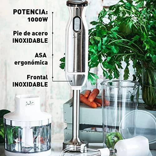 Rankinis Trintuvas - JATA JEBT5026 1000W Nerūdijančio Plieno Dvigubas Peilis